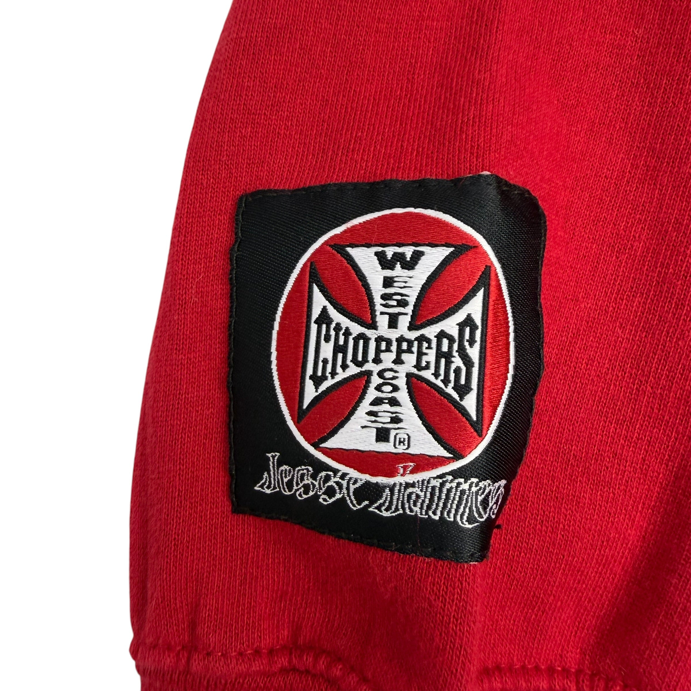 Vintage West Coast Choppers Longbeach Zip Up Red