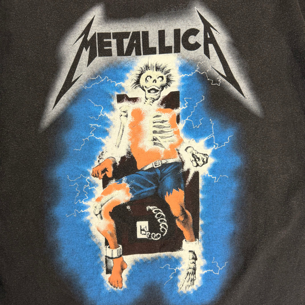 1994 Metallica Ride The Lightning Tee Faded Black