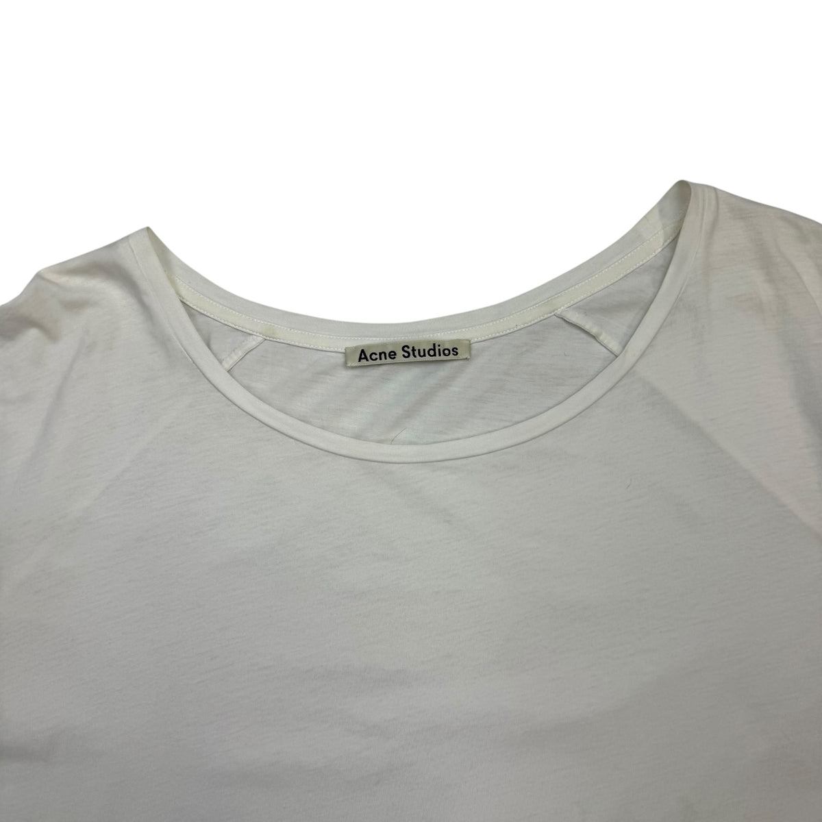 Acne Studio Wide Neck Tee White