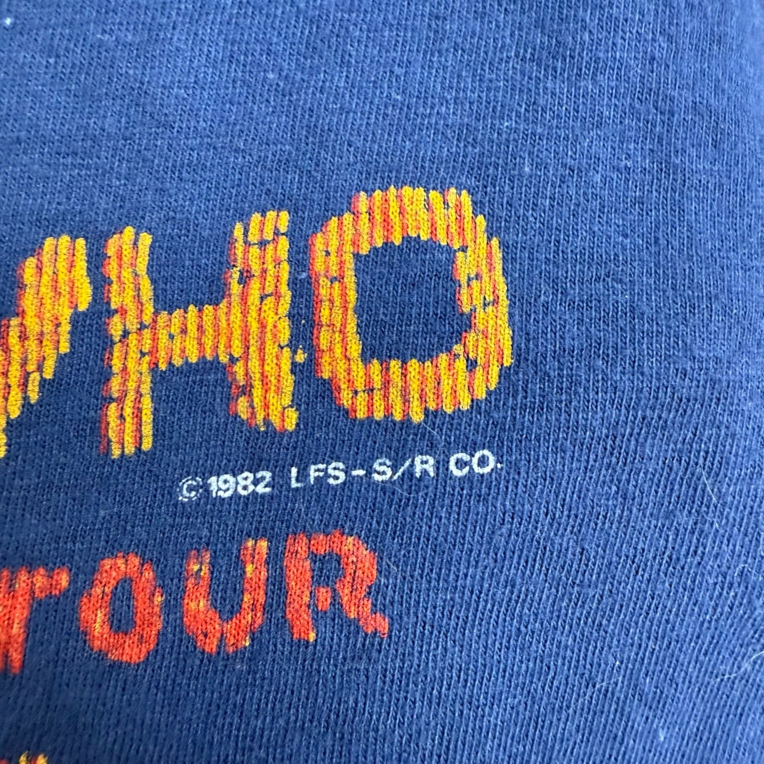 1982 The Who American Tour Tee Blue
