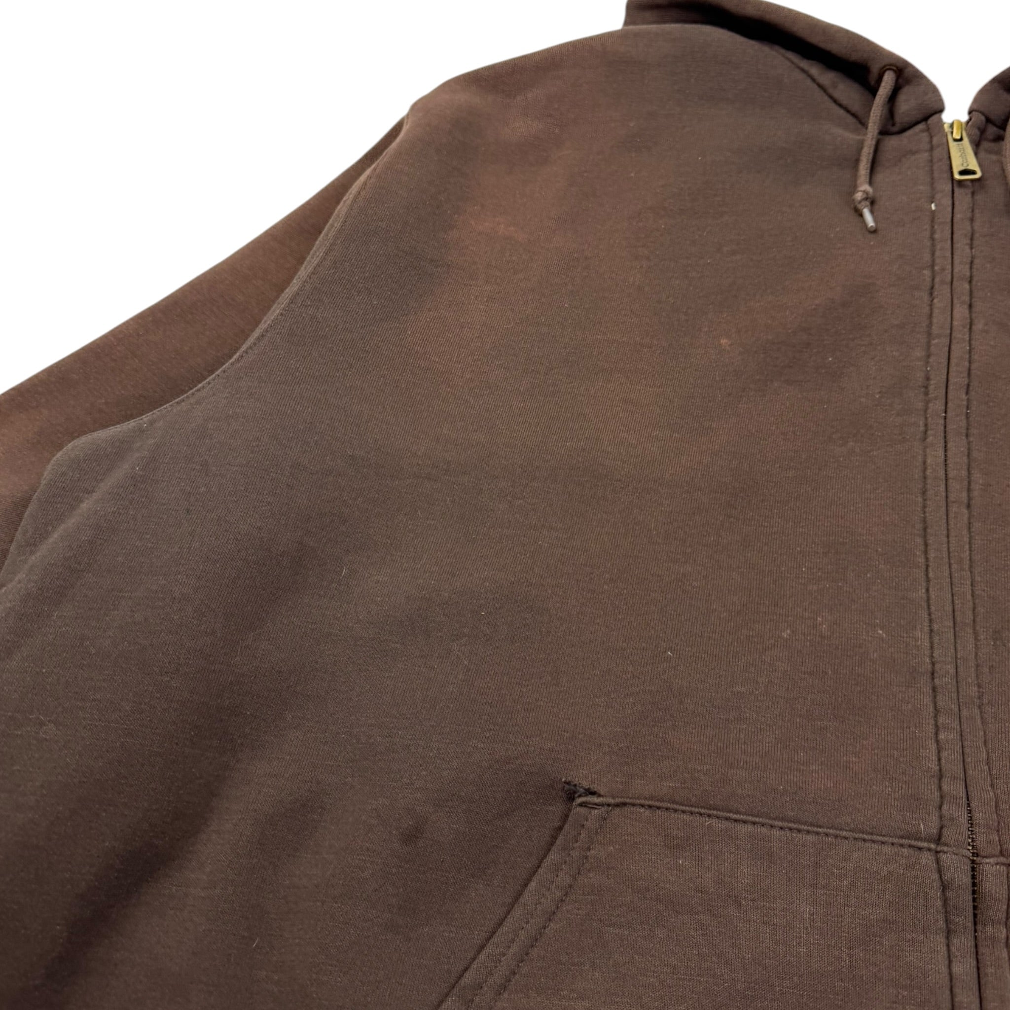 Vintage Carhartt Zip Up Hoodie Brown