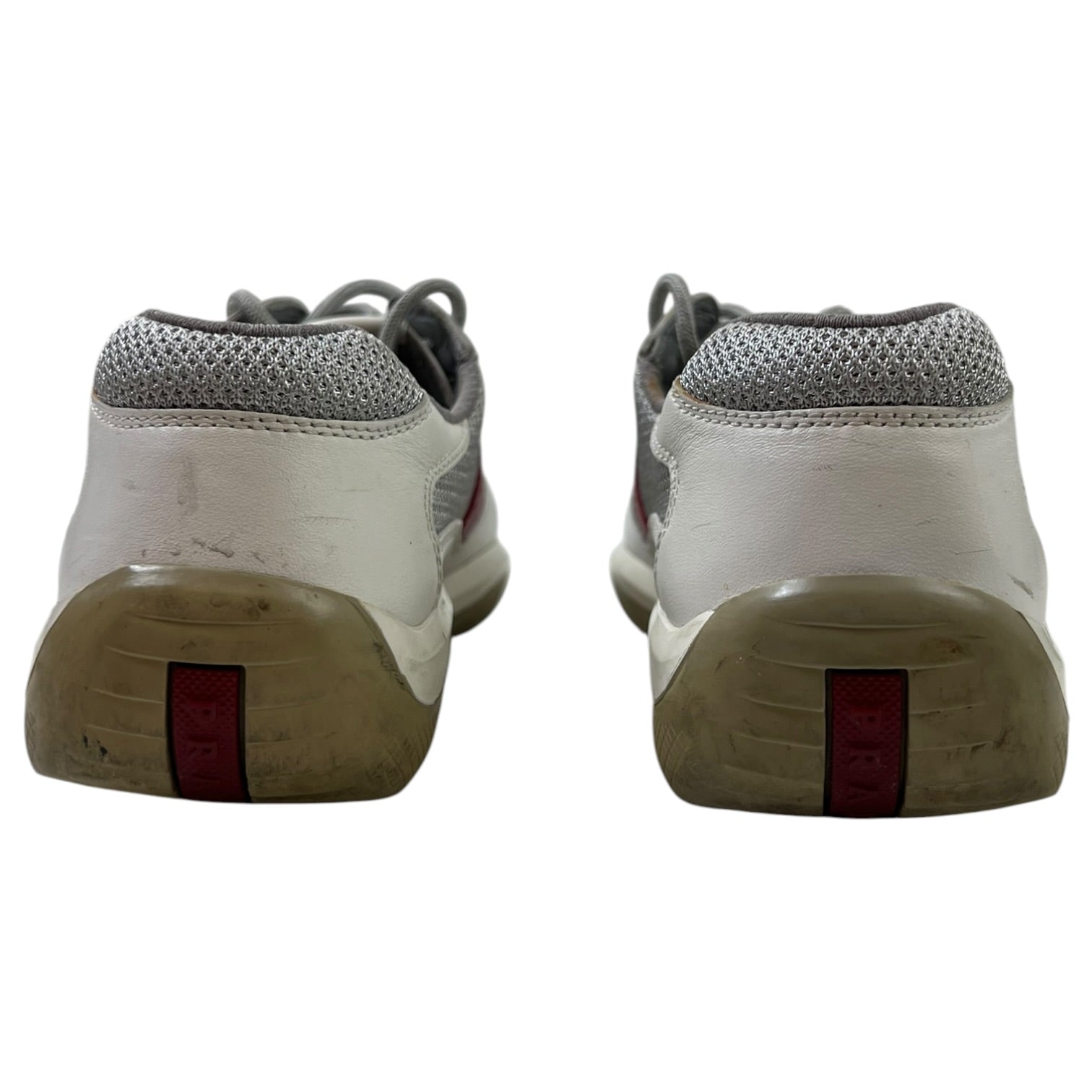 Prada America’s Cup Sneaker Silver