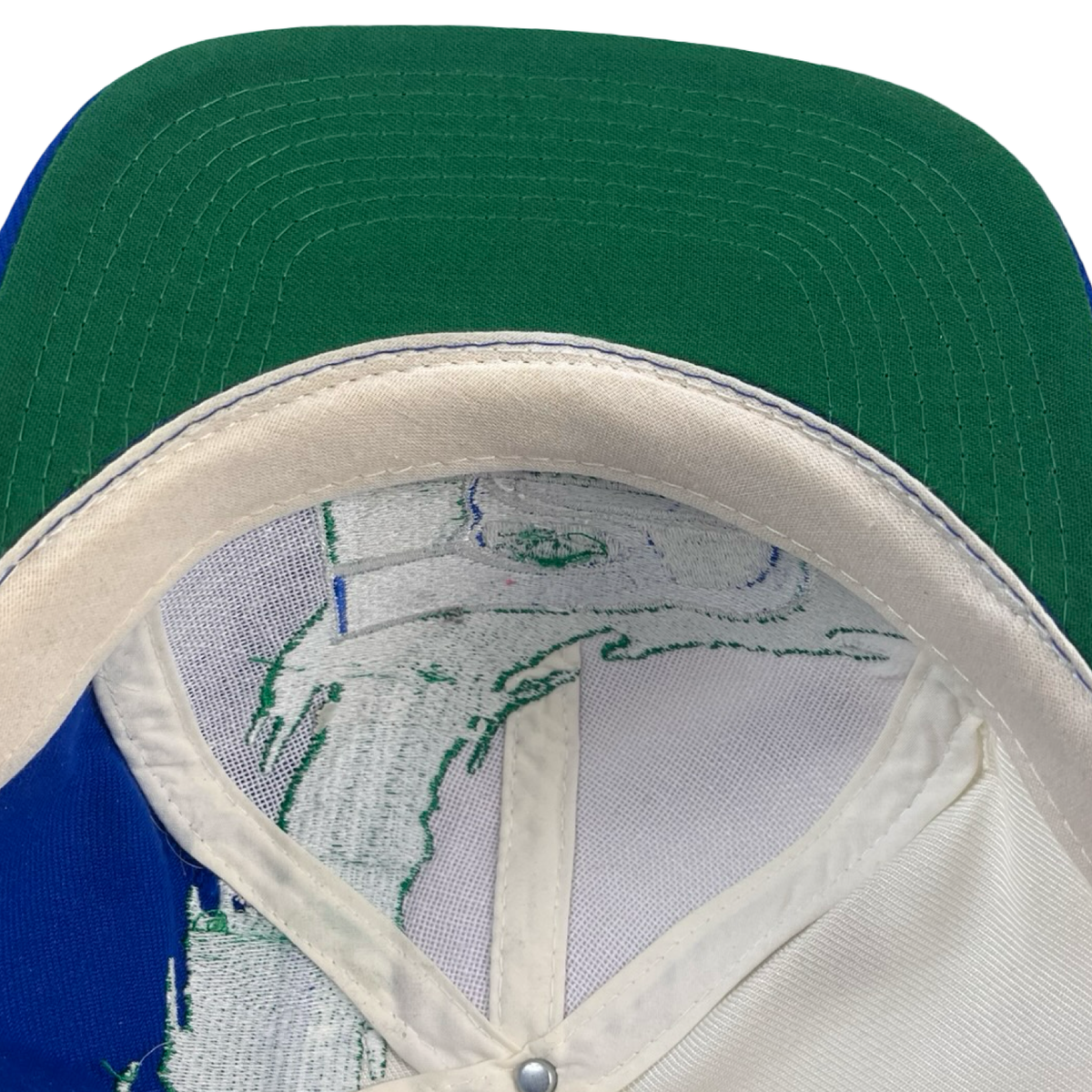 Vintage Seattle Seahawks Splash Embroidered Snapback Blue