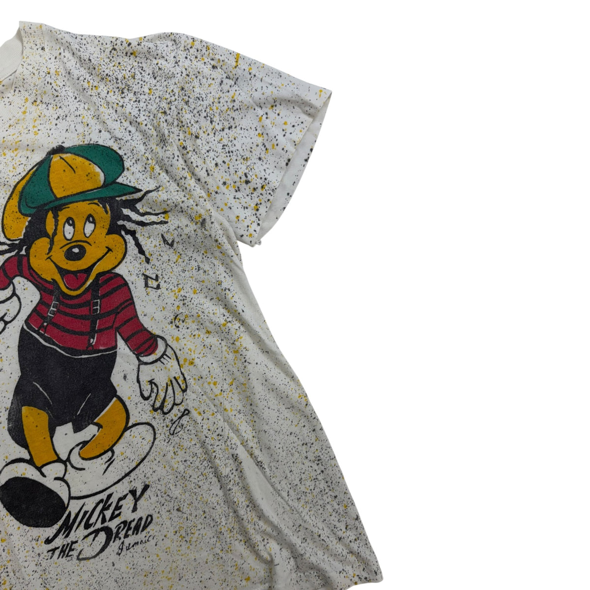 Vintage 1990 Mickey Dread Head T-Shirt White