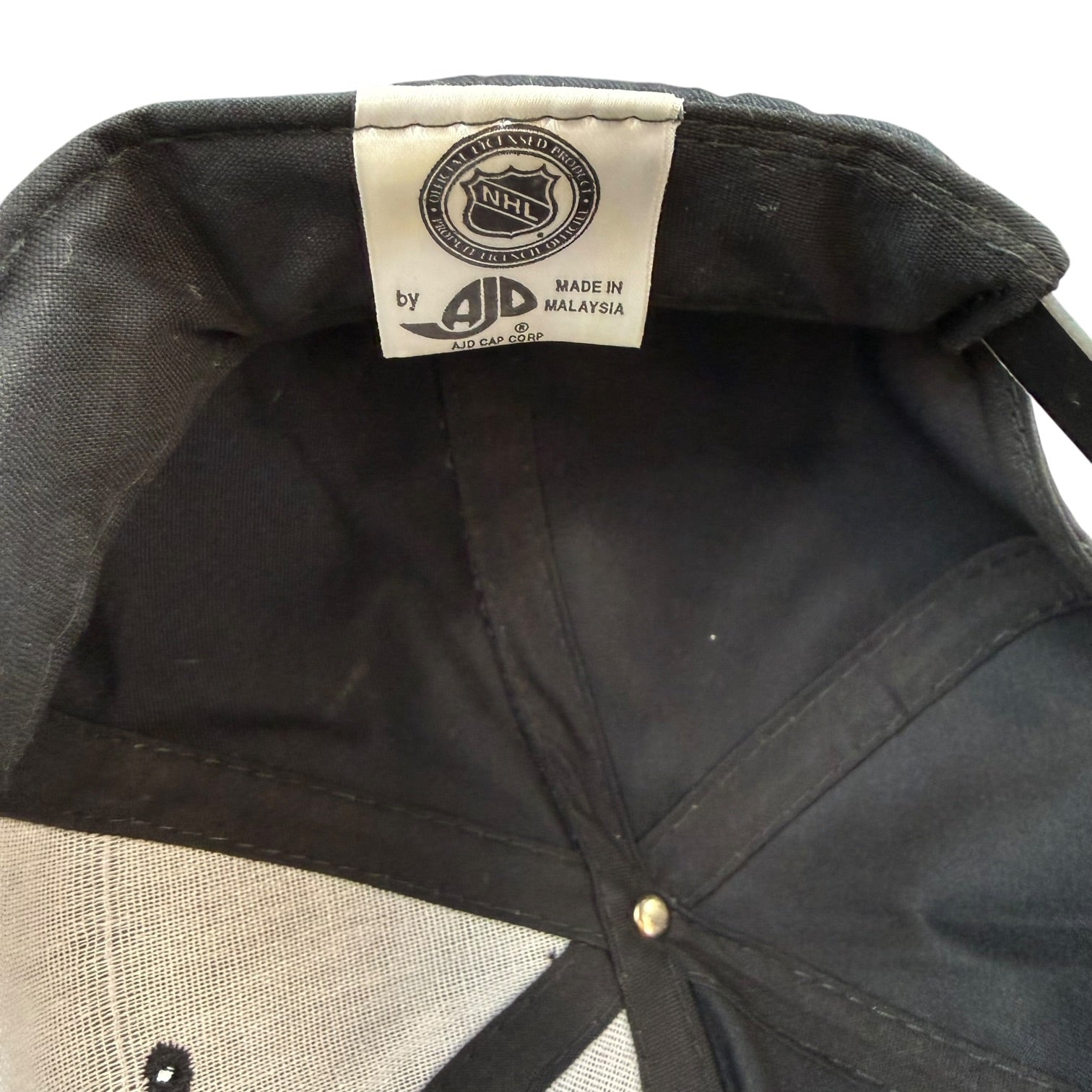 Vintage Pittsburgh Penguins SnapBack Hat Black/Yellow