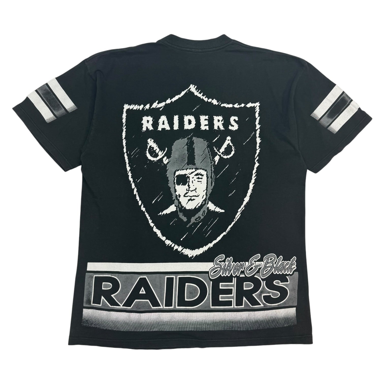 Vintage Oakland Raiders Jersey Tee Black/White