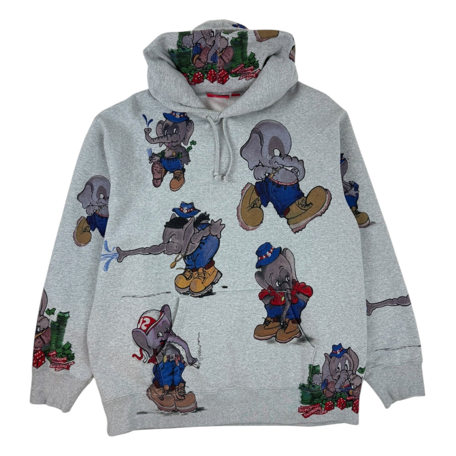 Supreme Elephant Hoodie Grey