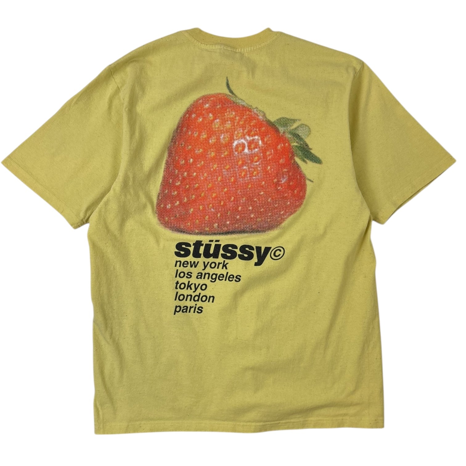 Stussy Strawberry T-Shirt Yellow