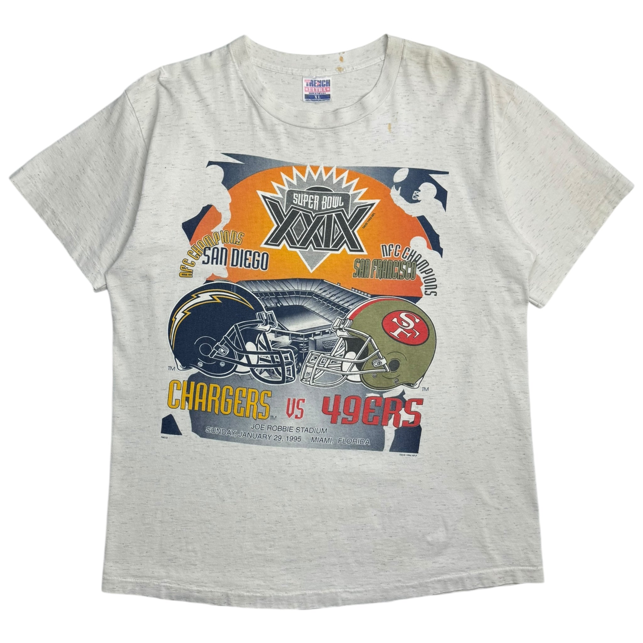 1994 Patriots VS 49ers Super Bowl T-Shirt