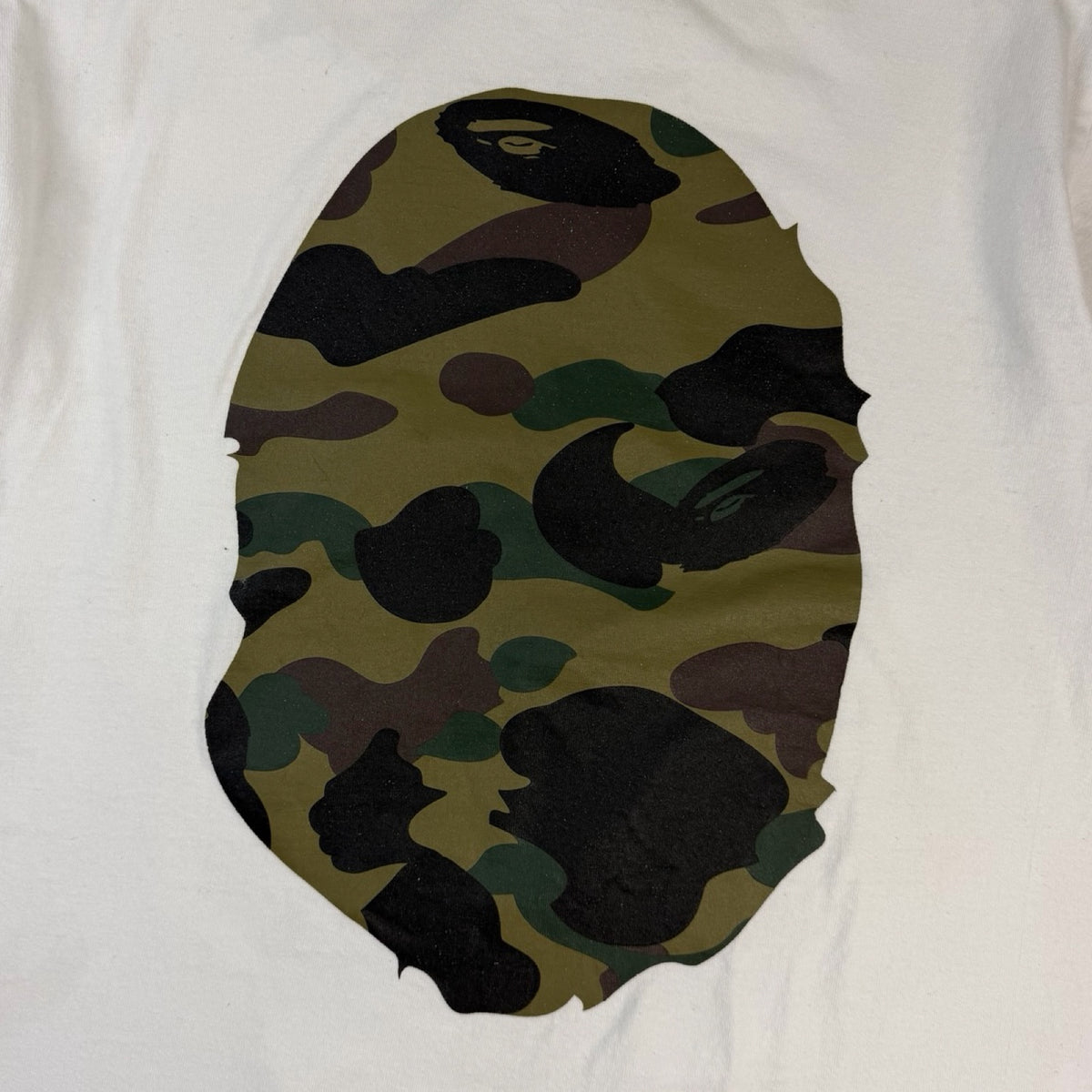 Bape 1st Camo Big Ape Head T-Shirt White