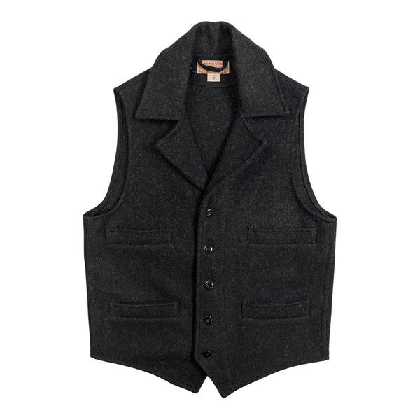 (W) Filson Mackinaw Wool Western Vest Charcoal
