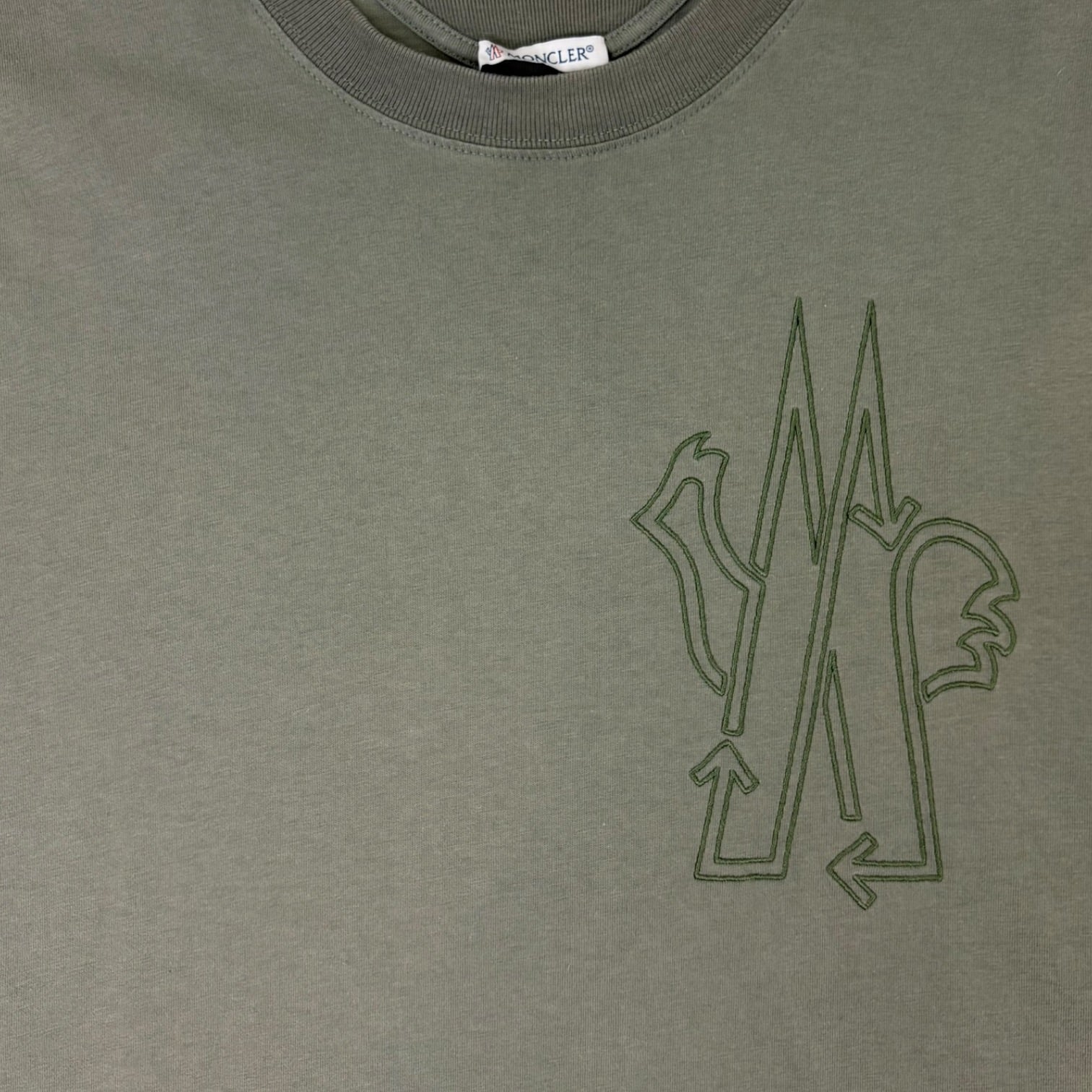 Moncler Cotton Jersey Tee Green