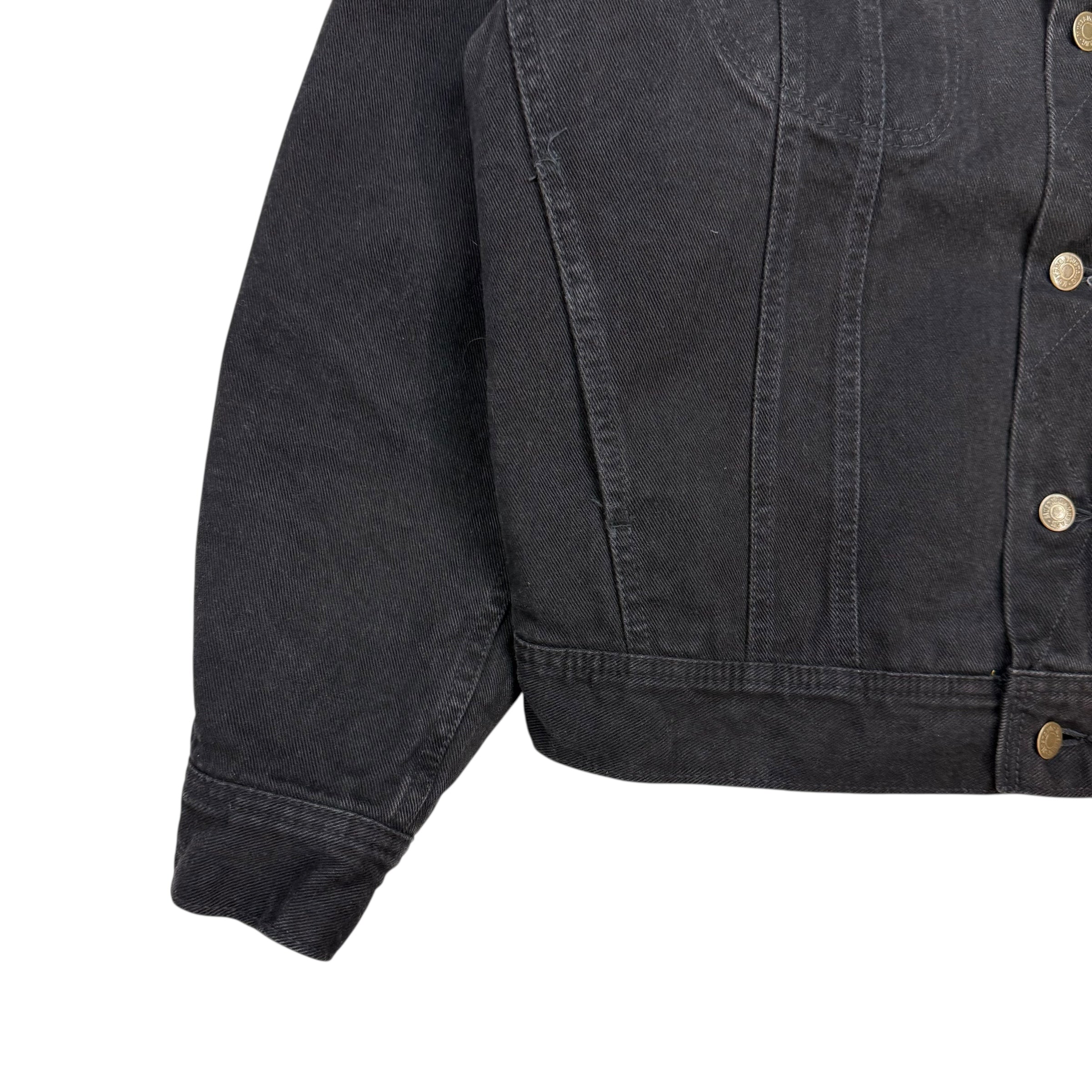 Vintage Mustang Storm Rider Denim Jacket Black