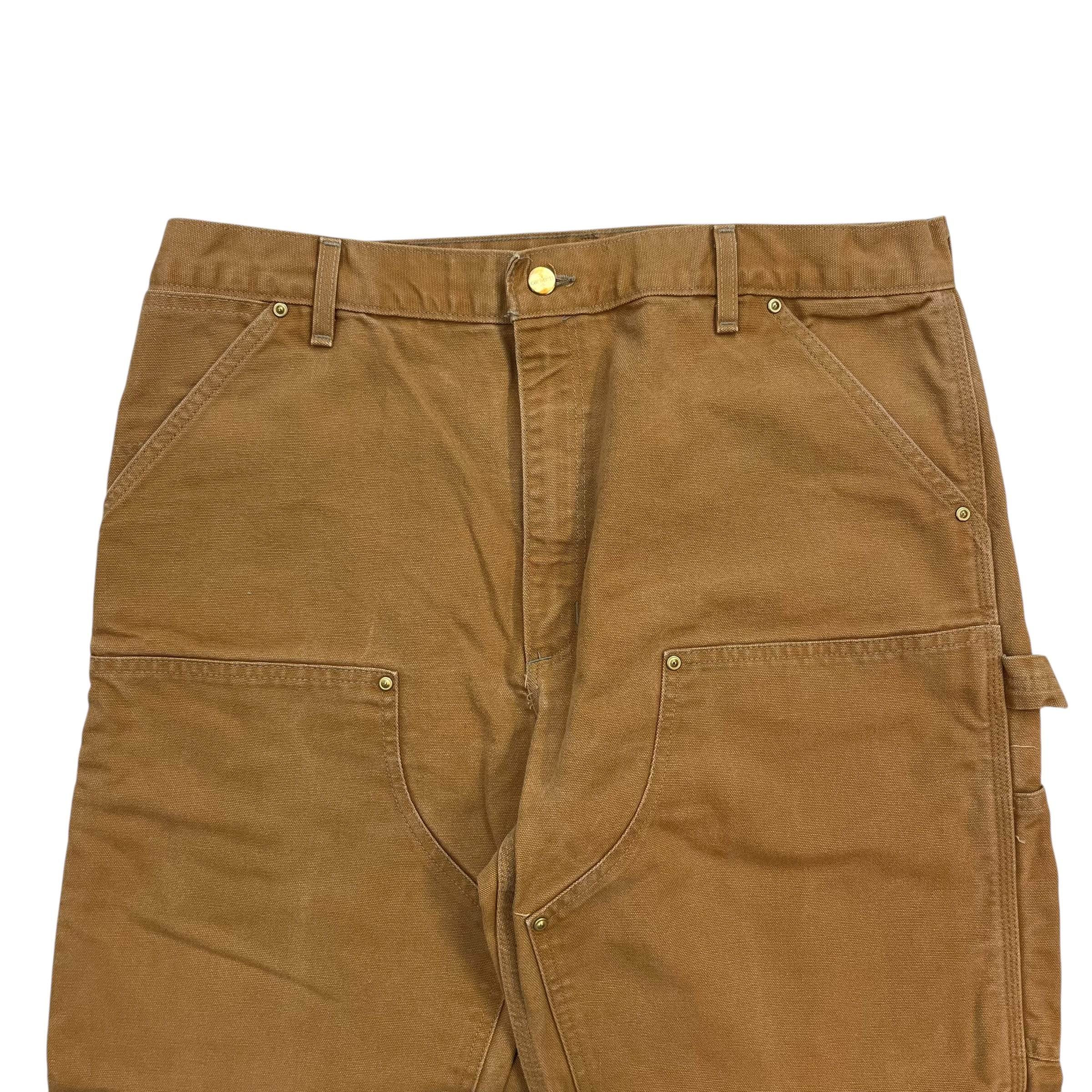 Vintage Carhartt Double Knee Denim Pants Tan