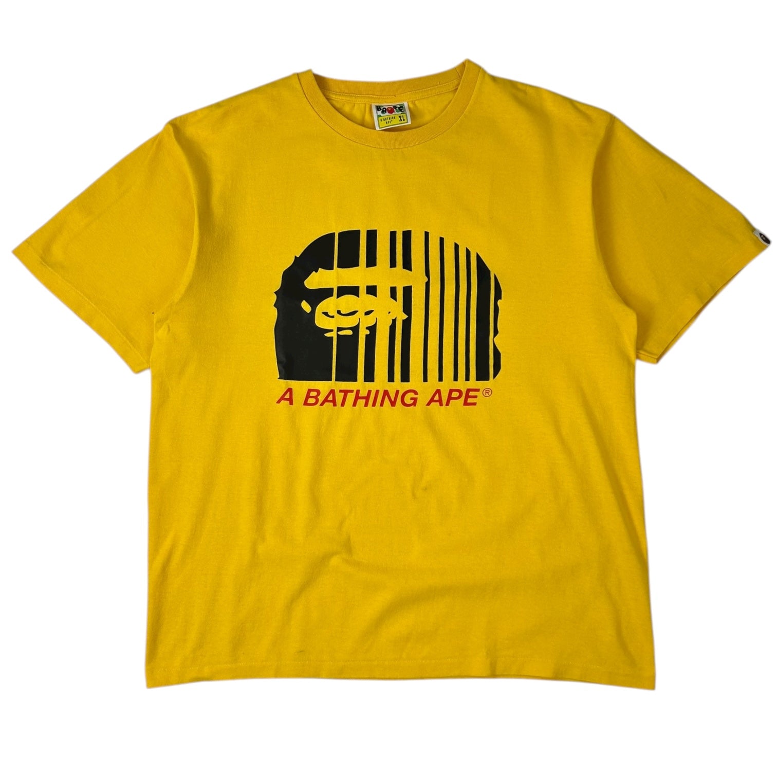 BAPE Vertical Line T-Shirt Yellow