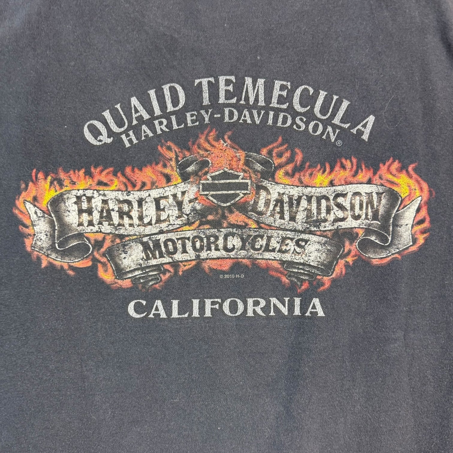 Vintage Harley Davidson Of Temecula Tee Black