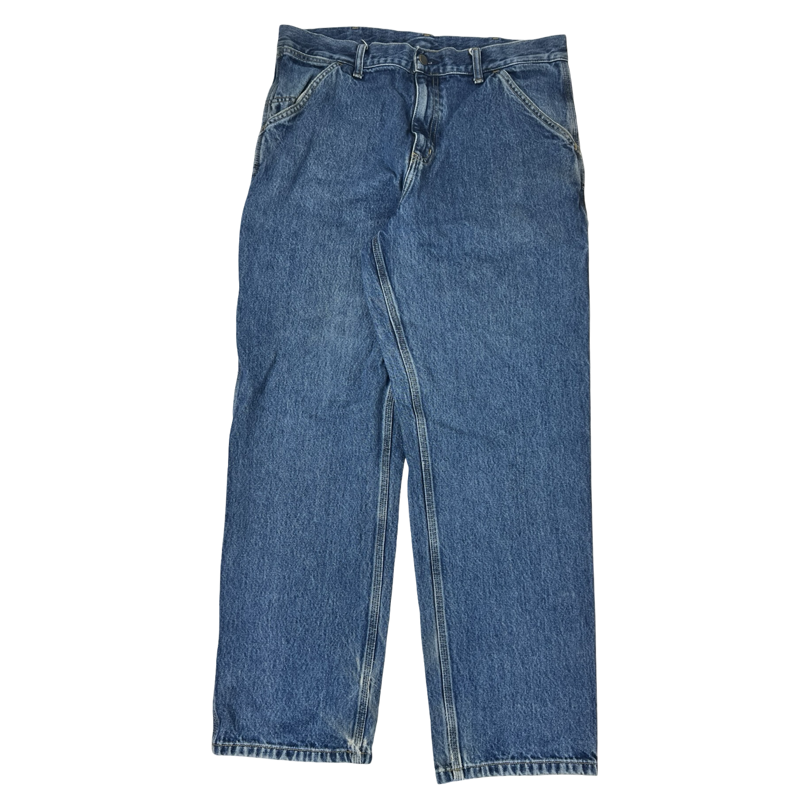 Vintage Carhartt B13 Dst Loose Fit Work Dungaree Carpenter Jeans