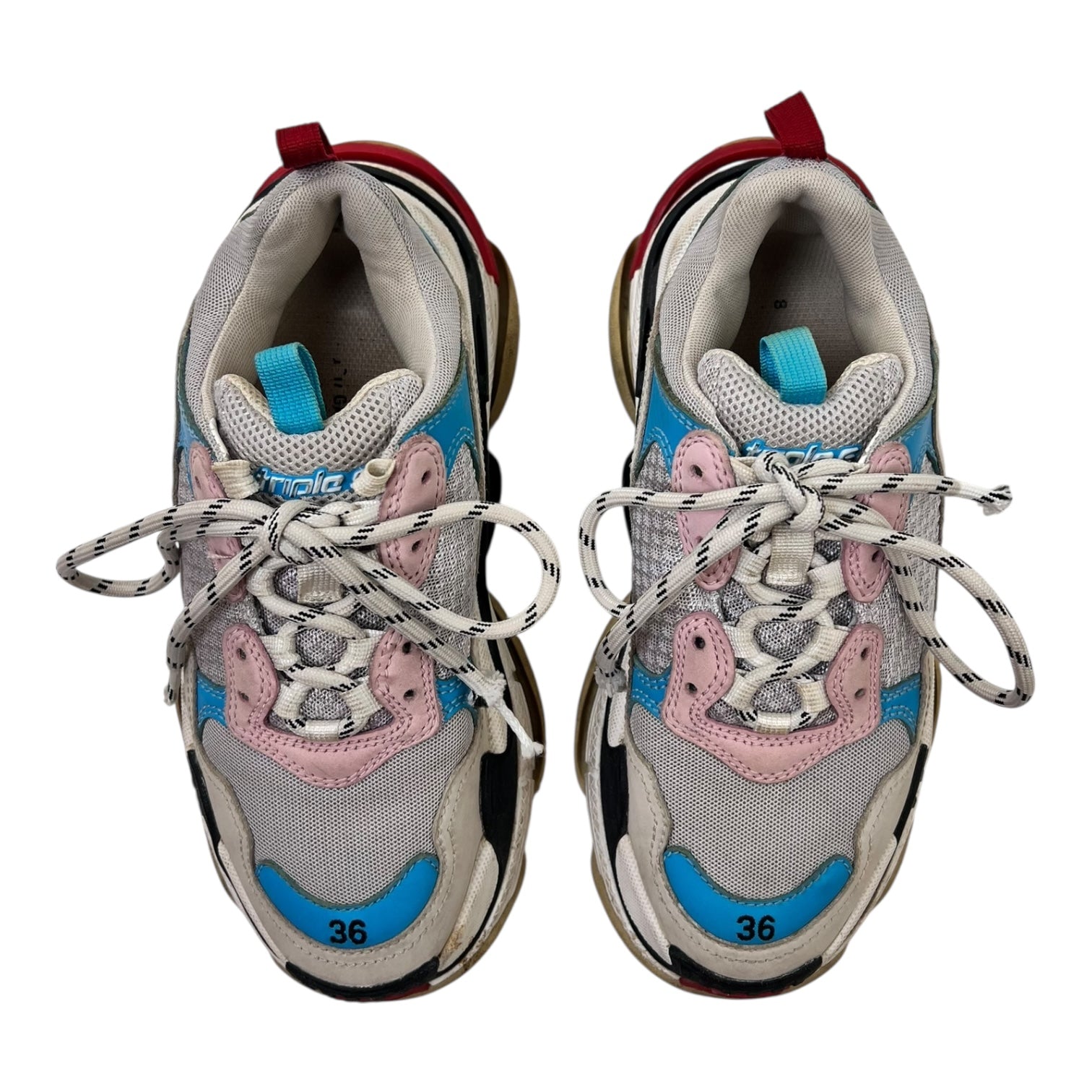 Balenciaga Triple S White Blue (W) (Used)