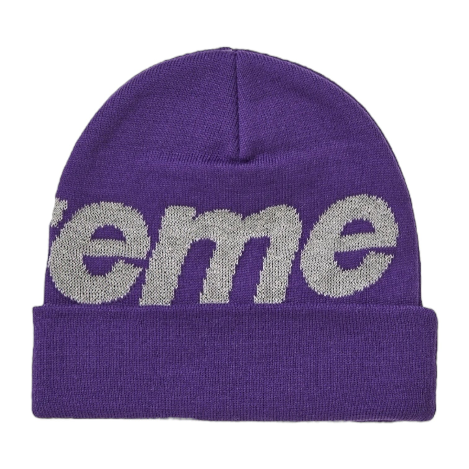 Supreme Box Logo 3M Beanie (FW18) Purple