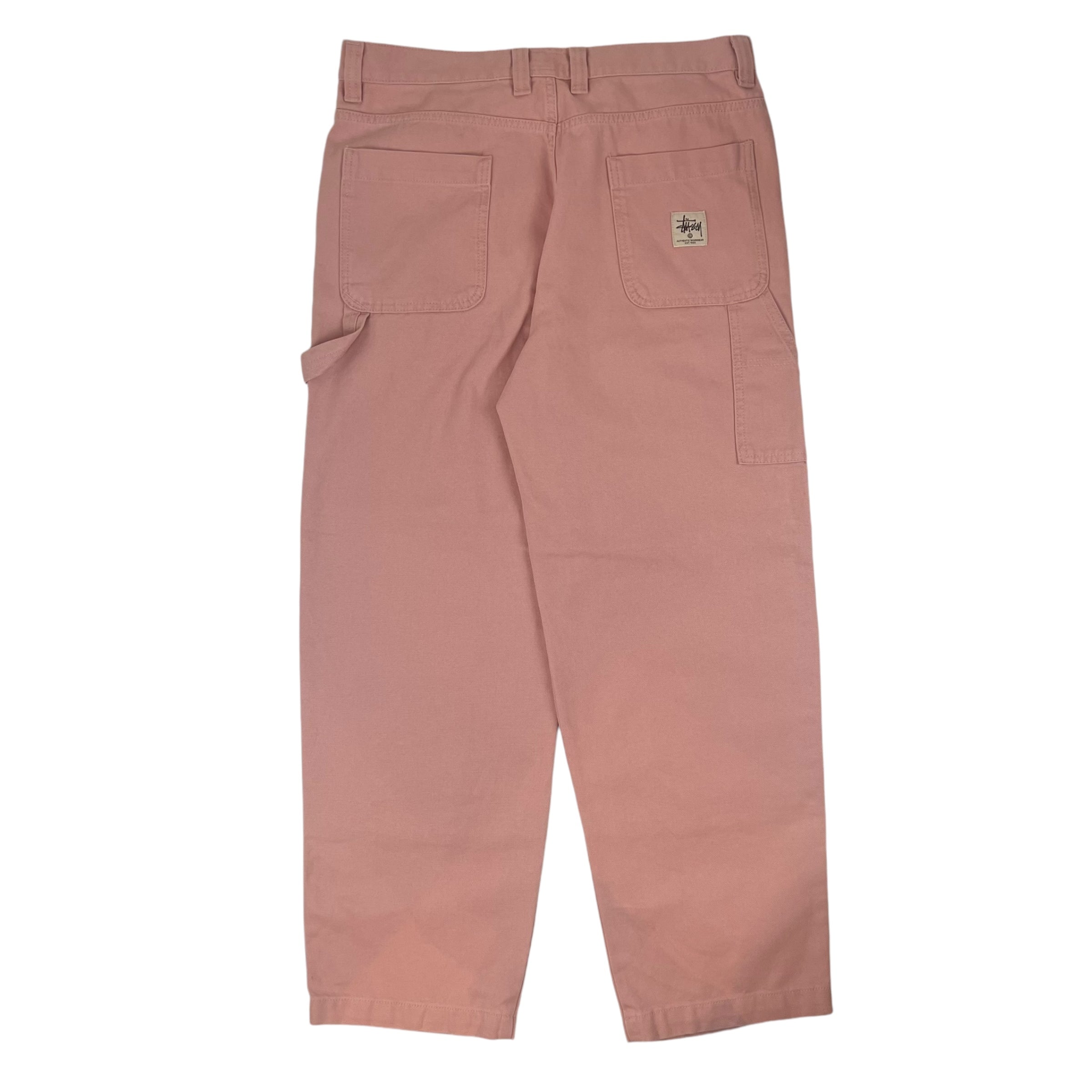 Stussy Denim Carpenter Pants Light Pink