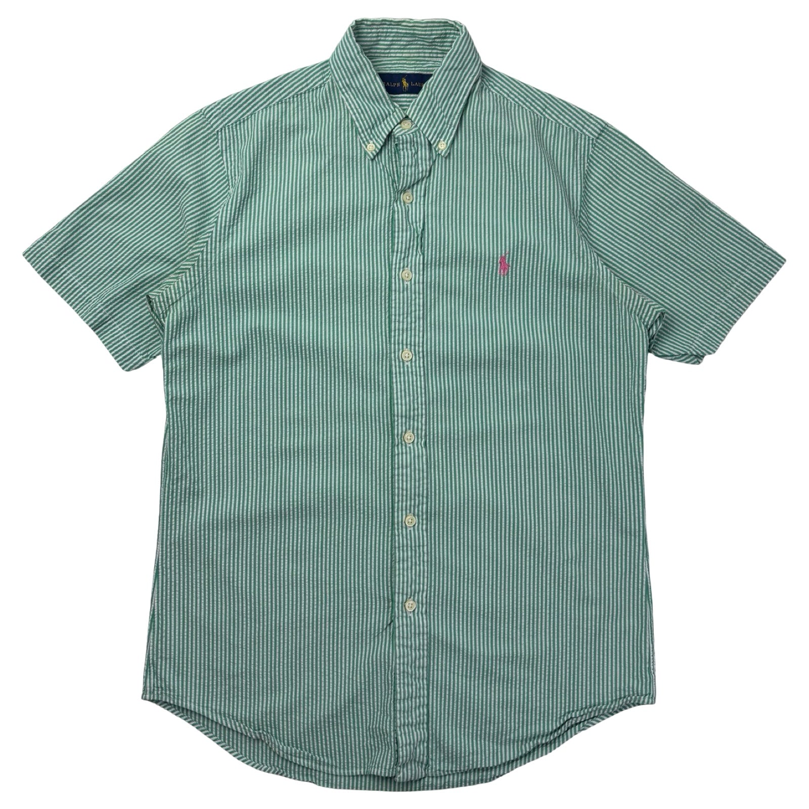 Vintage Polo Ralph Lauren Striped Seersucker Button Up