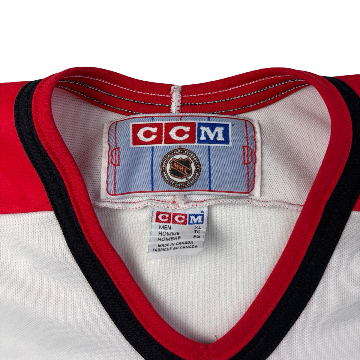 ‘90s CCM Calgary Flames Pedestal Home Jersey