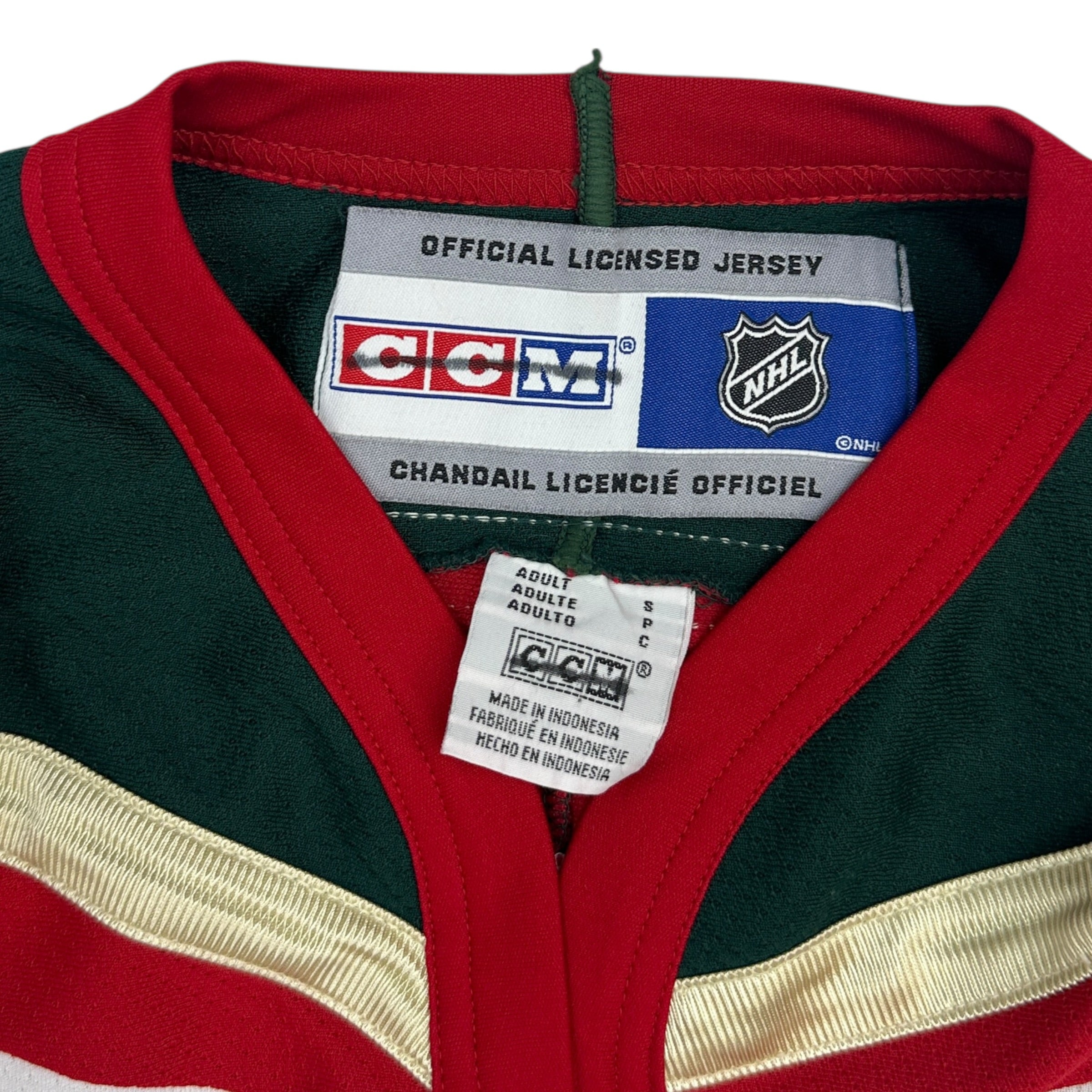 Vintage CCM Minnesota Wild Jersey White/Green