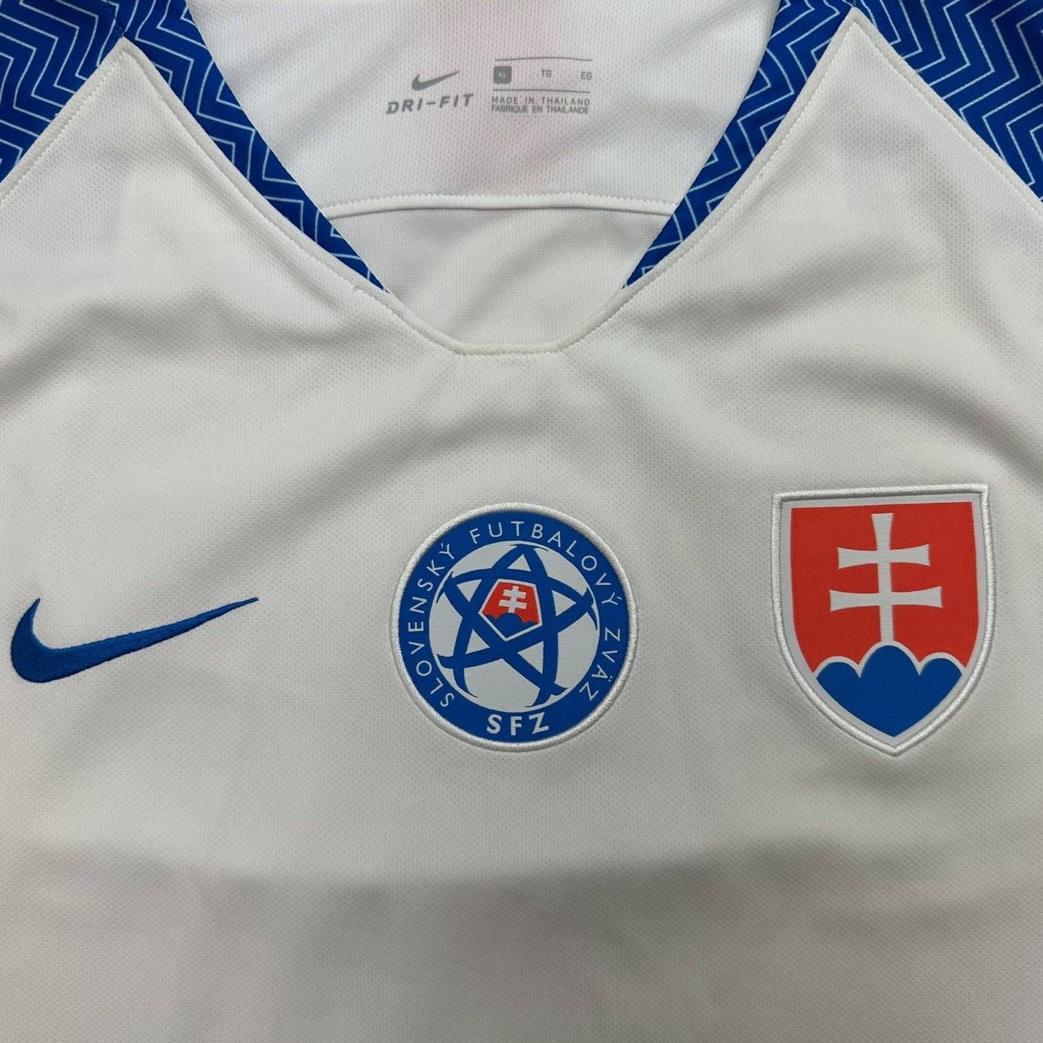 2018 Slovakia National Team Home Soccer Jersey