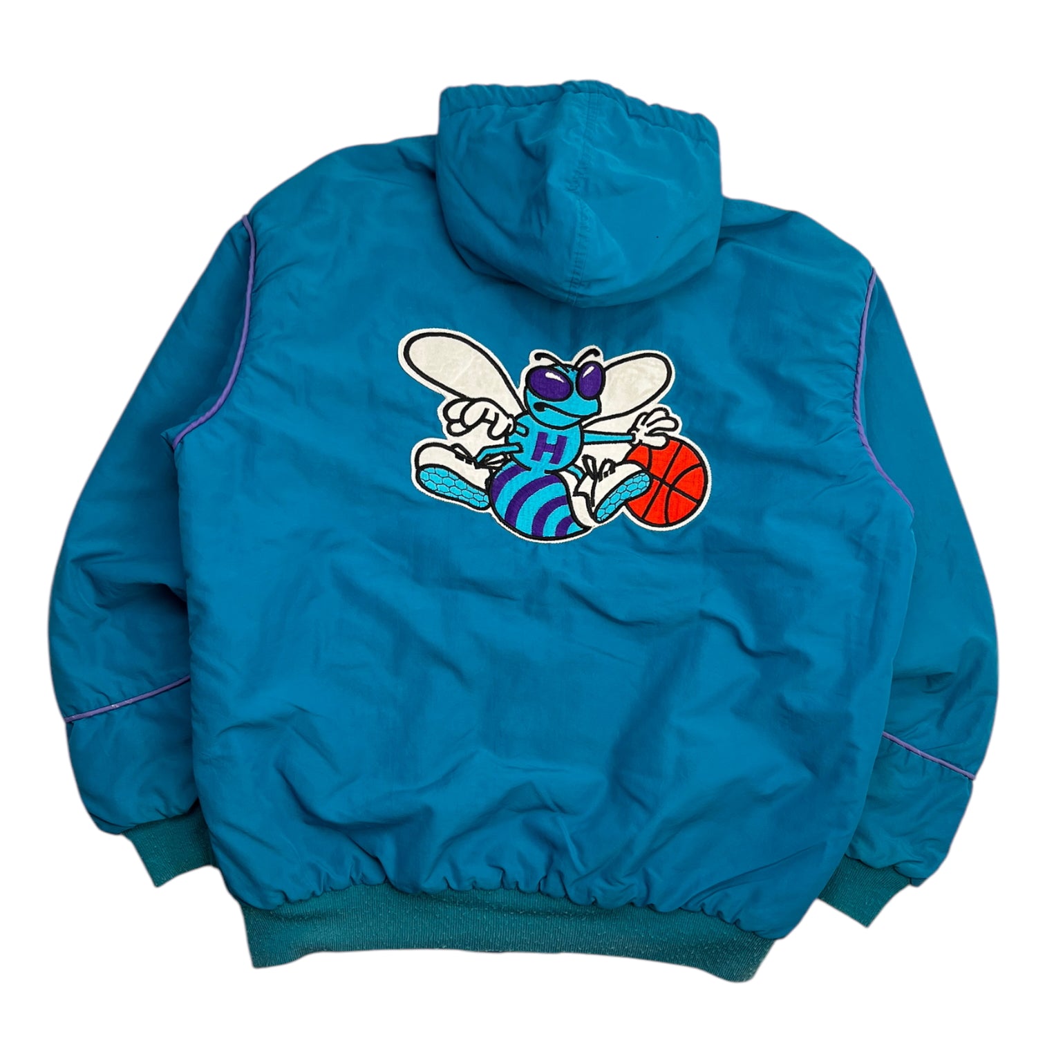 Vintage Charlotte Hornets Button Up Starter Jacket