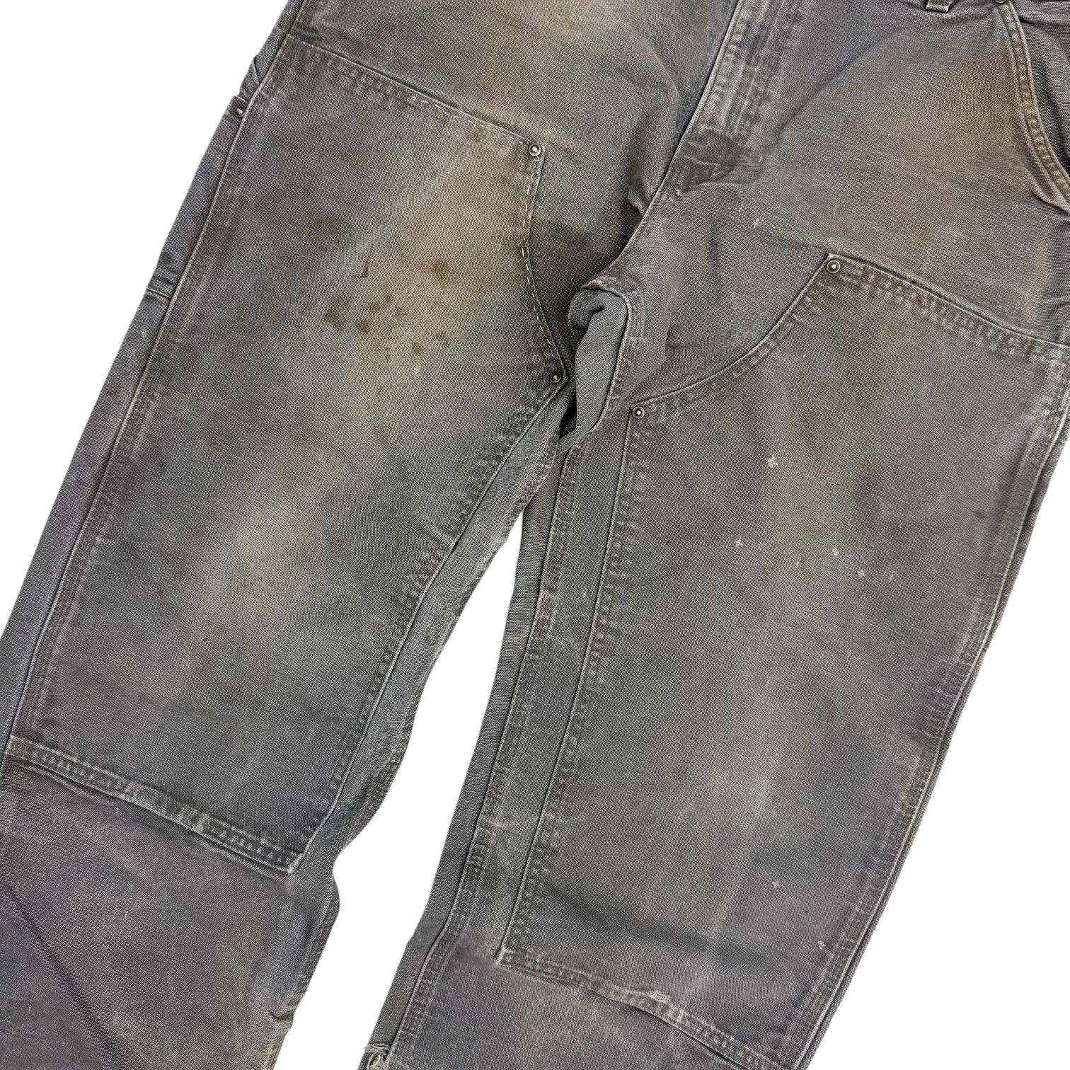Vintage Carhartt Double Knee Pants Grey