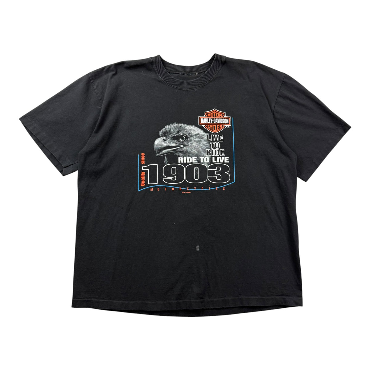 Vintage Harley Davidson Of Banff Tee Black