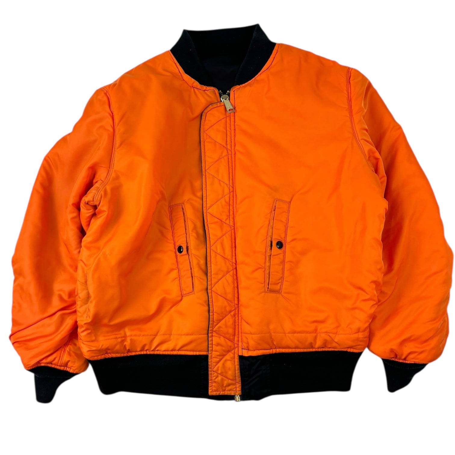 Alpha Industries Reversible Bomber Jacket Black/Orange