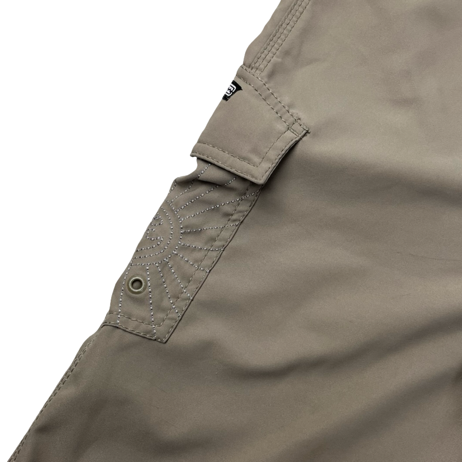 Vintage Y2K Billabong Rising Sun Shorts Faded Beige