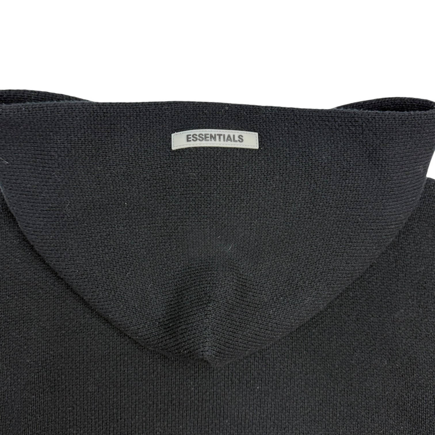 Fear Of God Essentials Knit Pullover Hoodie Black