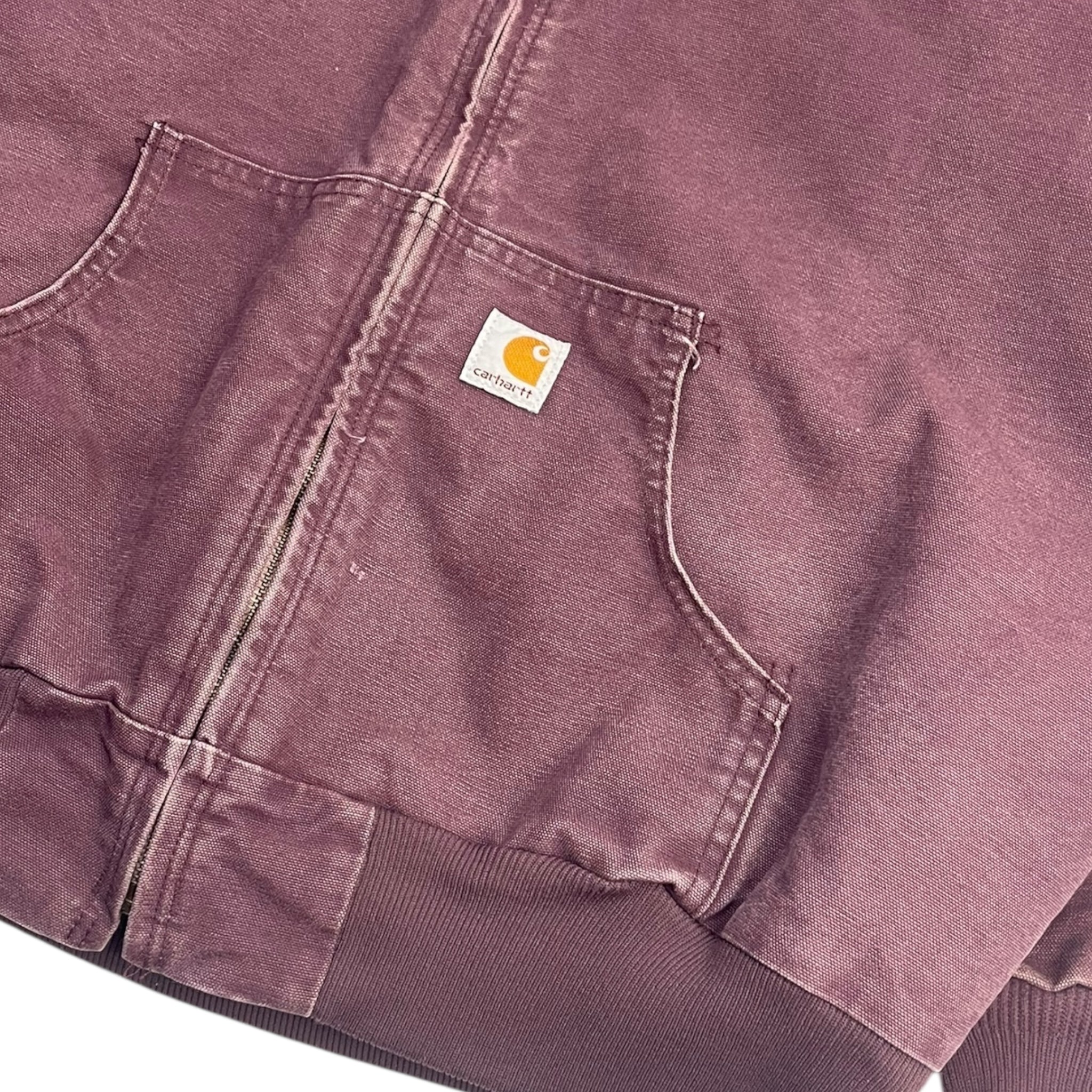 Vintage Carhartt Active Hooded Jacket Purple