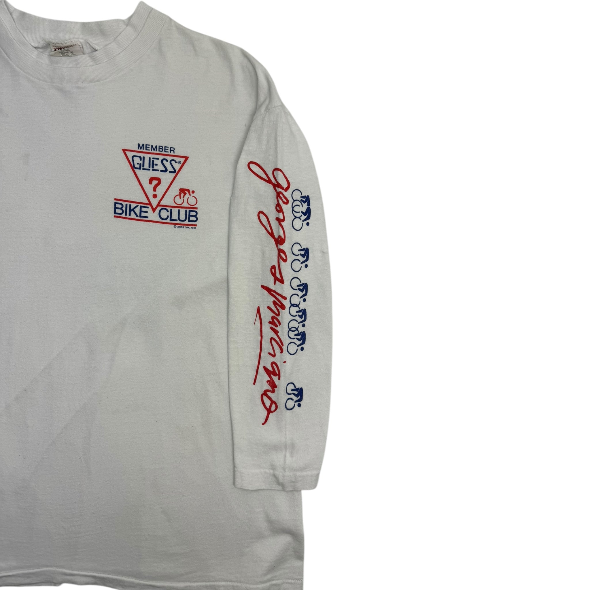 1987 Guess Bike Club Raglan T-Shirt