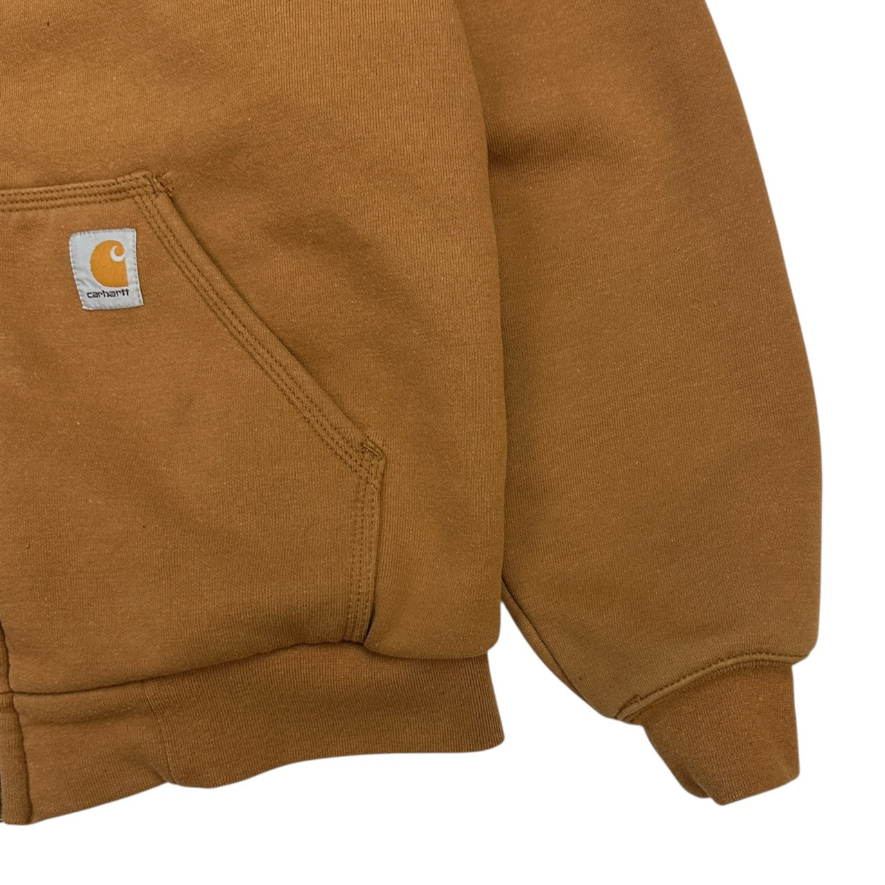 Vintage Carhartt Zip Up Hoodie Tan