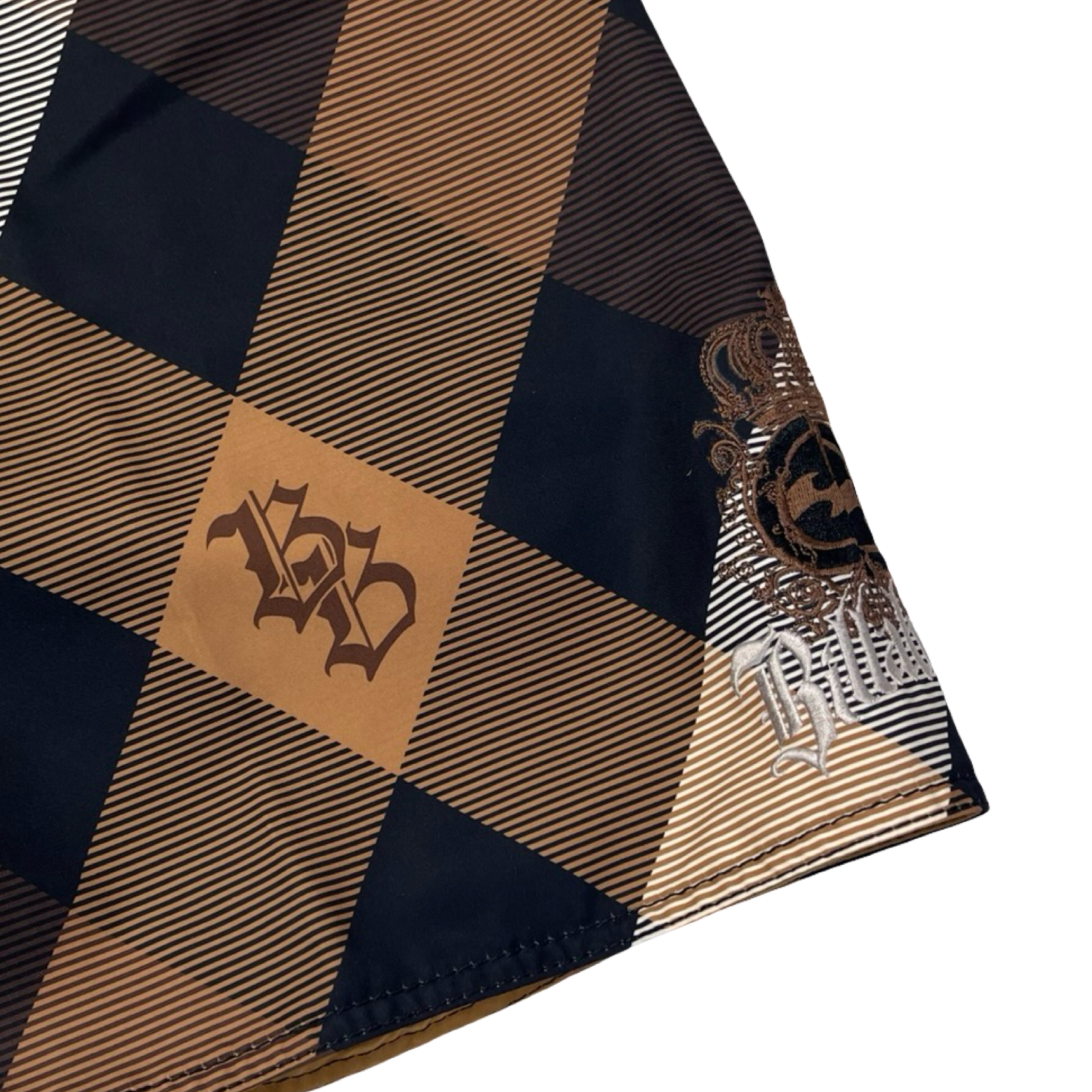 Vintage Y2K Billabong Argyle Board Shorts Brown