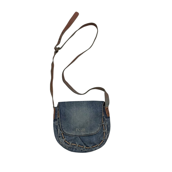 (W) Vintage FCUK Denim Side Bag