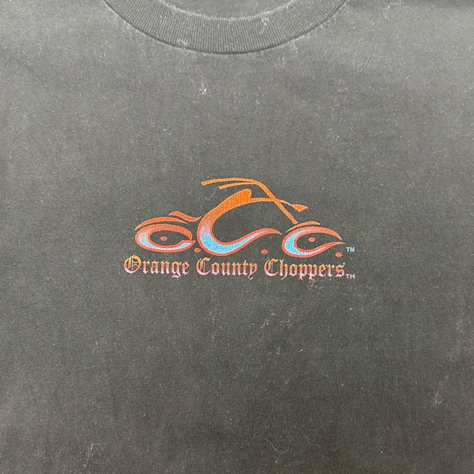 Vintage Orange County Choppers Flaming Chopper L/S Tee Black