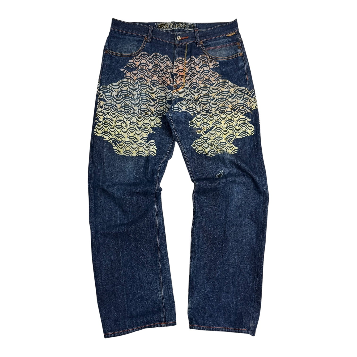 Vintage Year Of The Ocean Twelve Denim Pants Dark Wash