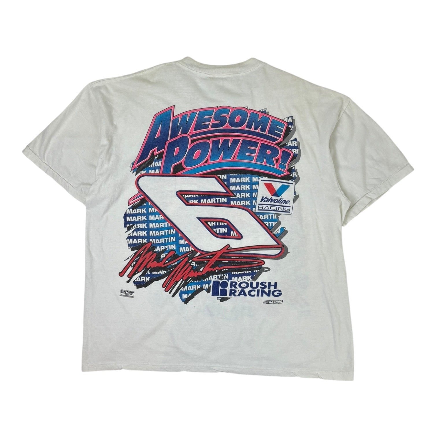 Vintage Mark Martin Valvoline Racing T-Shirt White