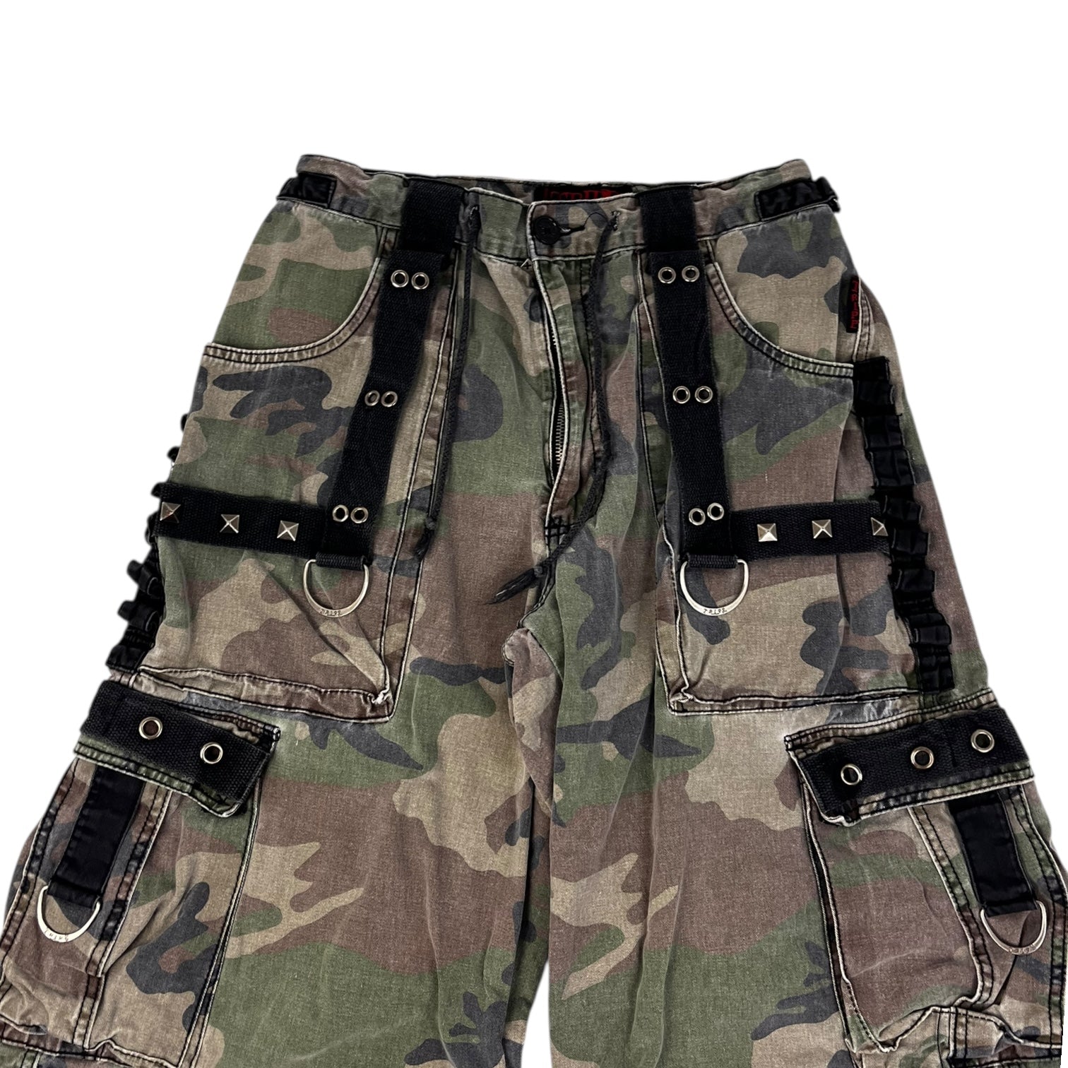 Vintage Y2K Tripp NYC Goth Rave Camo Baggy Pant