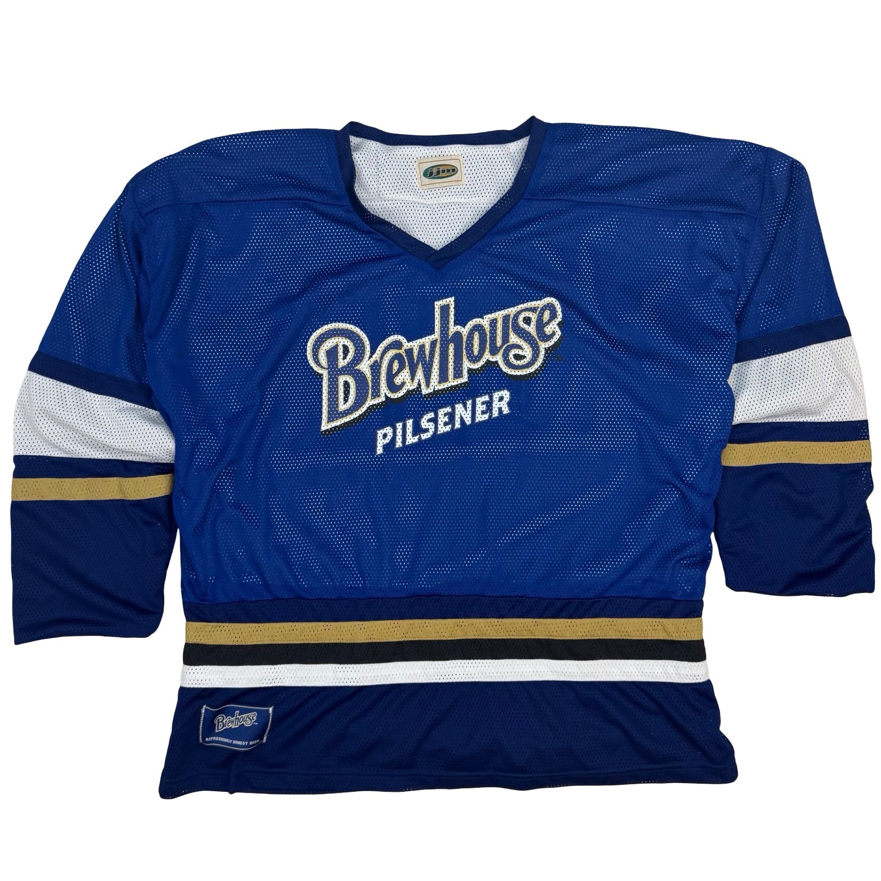 Vintage JJM Brewhouse Pilsener Reversible Hockey Jersey White/Blue
