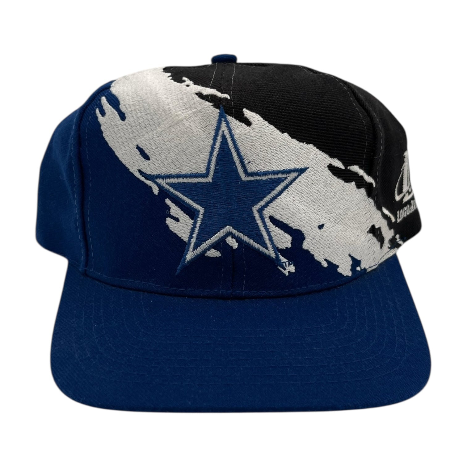 Vintage Dallas Cowboys Splash Snapback Hat Black/Blue