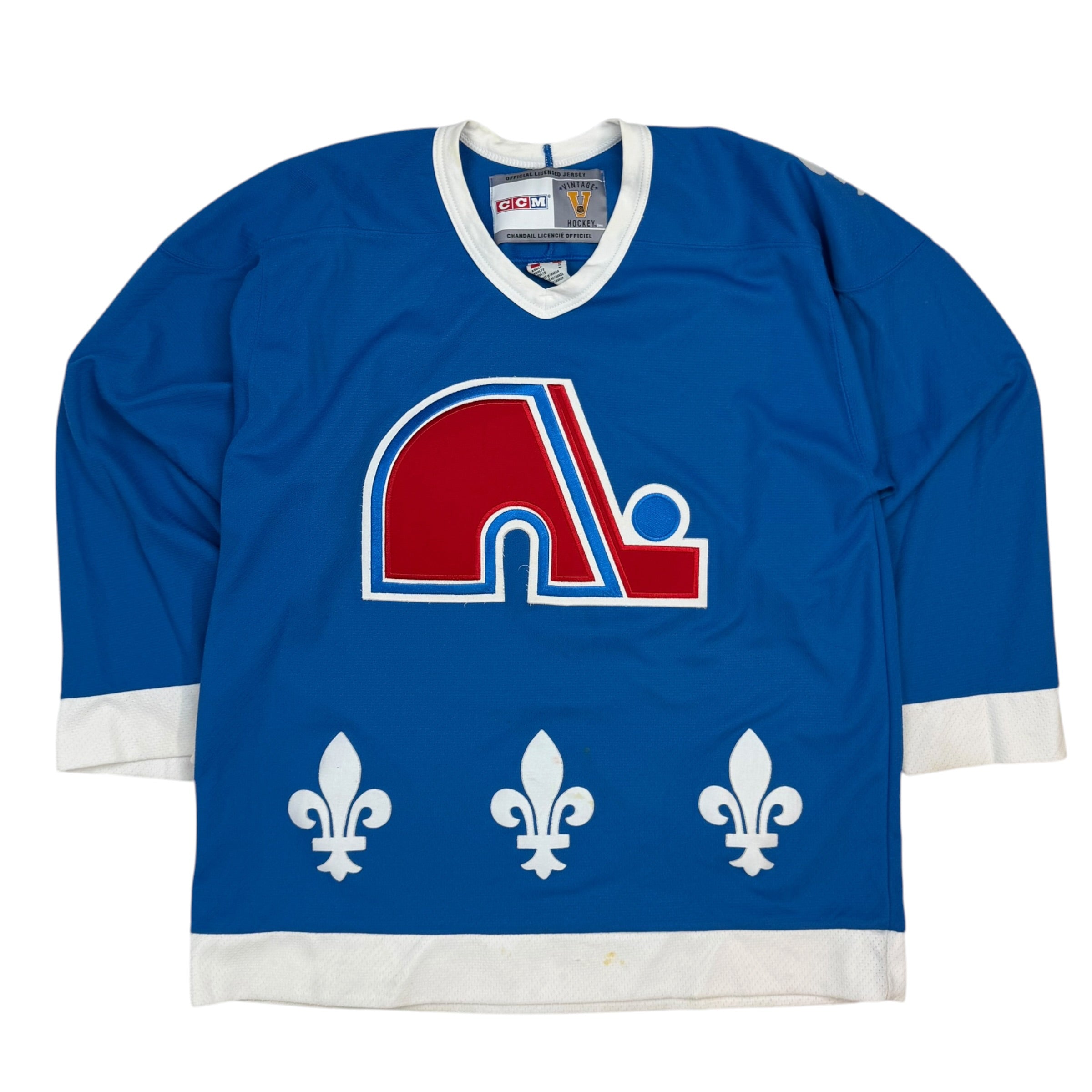Vintage Quebec Nordiques CCM Jersey Blue