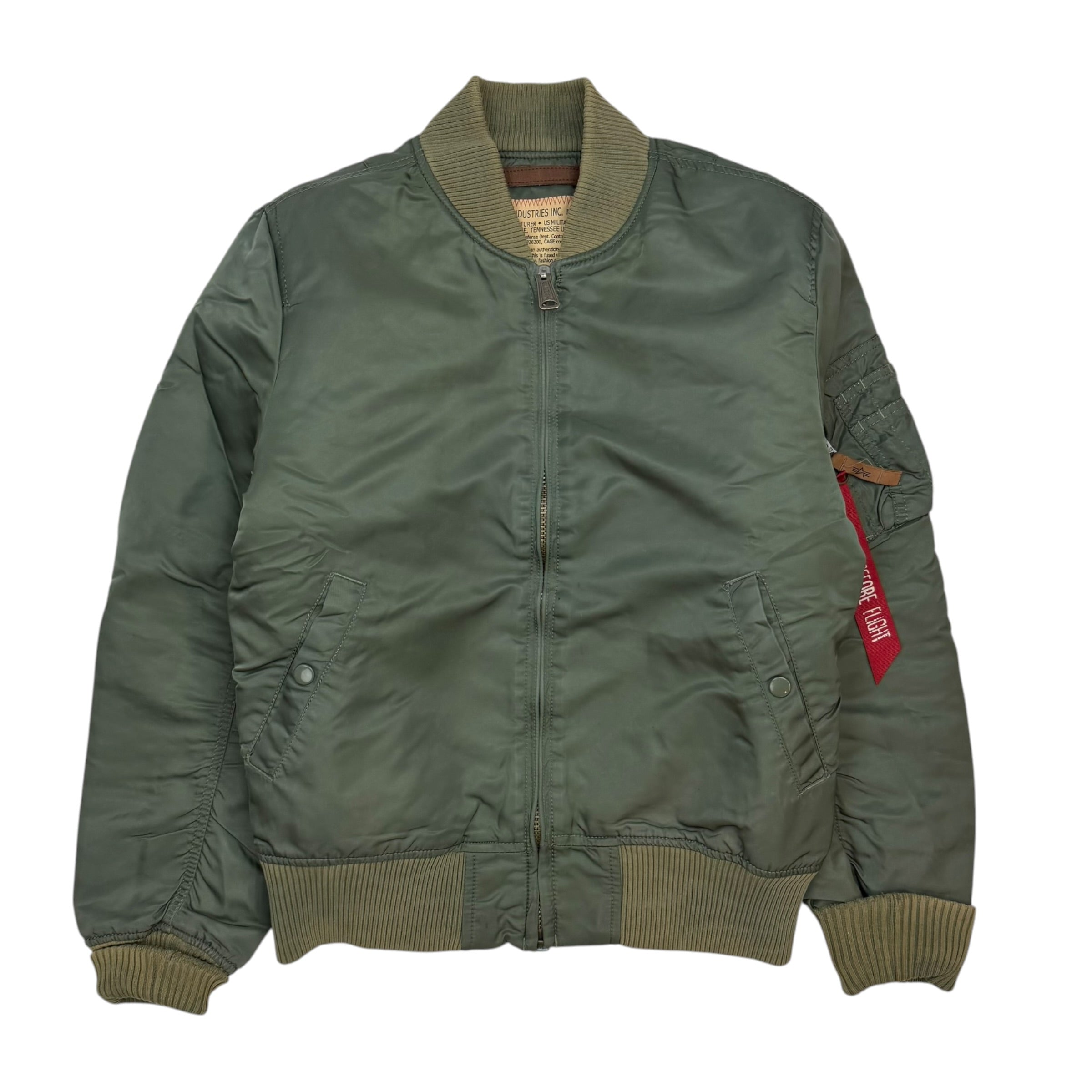 Vintage Alpha Industries MA-1 Bomber Jacket Army Green