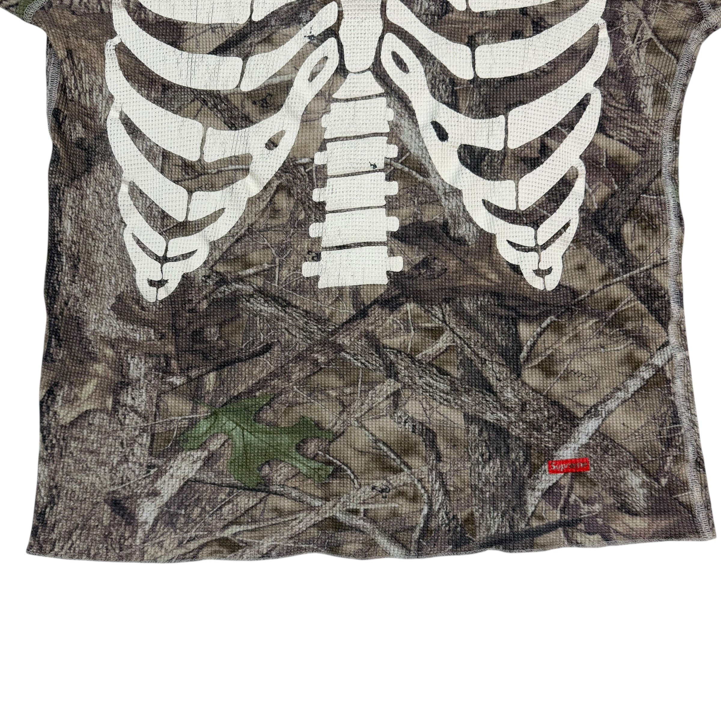 Supreme Hanes Bones Thermal Crew Woodland Camo