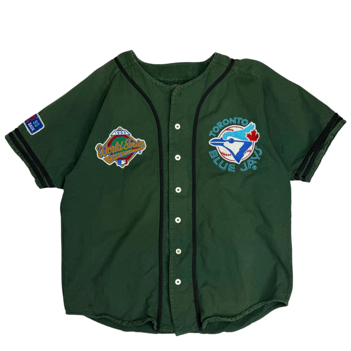 1993 Toronto Blue Jays World Series Champions Back2Back Jersey Faded Green