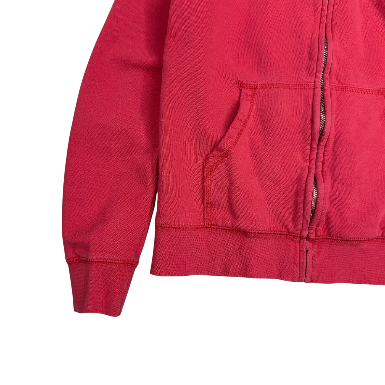 (W) French Connection FCUK Zip Up Sweater Red